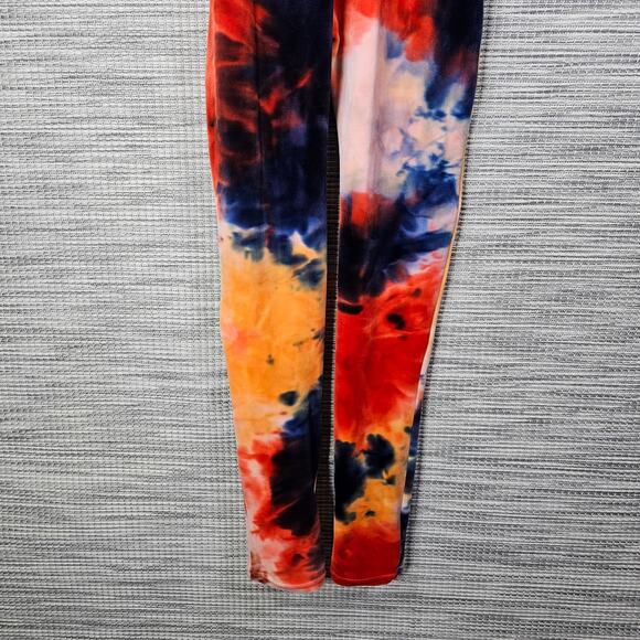 Roma Concept Jumpsuit XL Colorful Tie-dye Velvet Velour Stretchy Hippie Rainbow - Picture 14 of 15